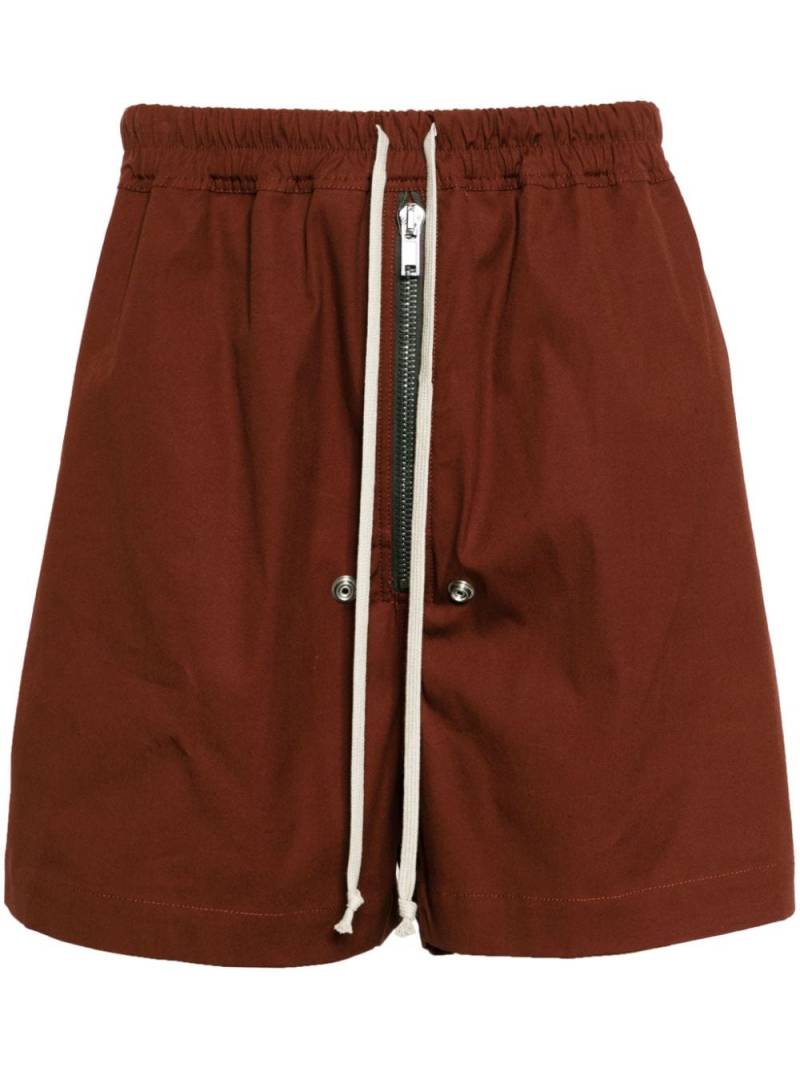 Rick Owens Bela Boxers poplin shorts - Red von Rick Owens