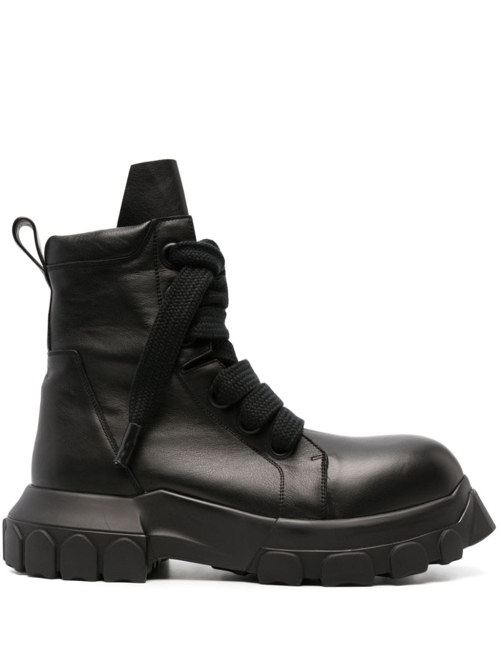 Rick Owens Bozo Tractor leather boots - Black von Rick Owens