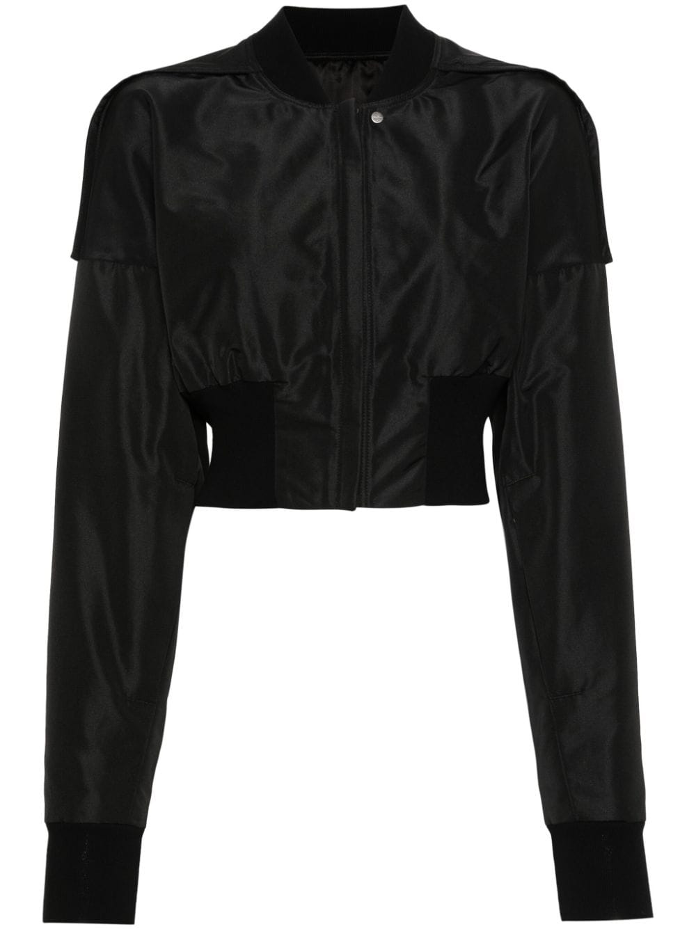 Rick Owens Collage cropped bomber jacket - Black von Rick Owens