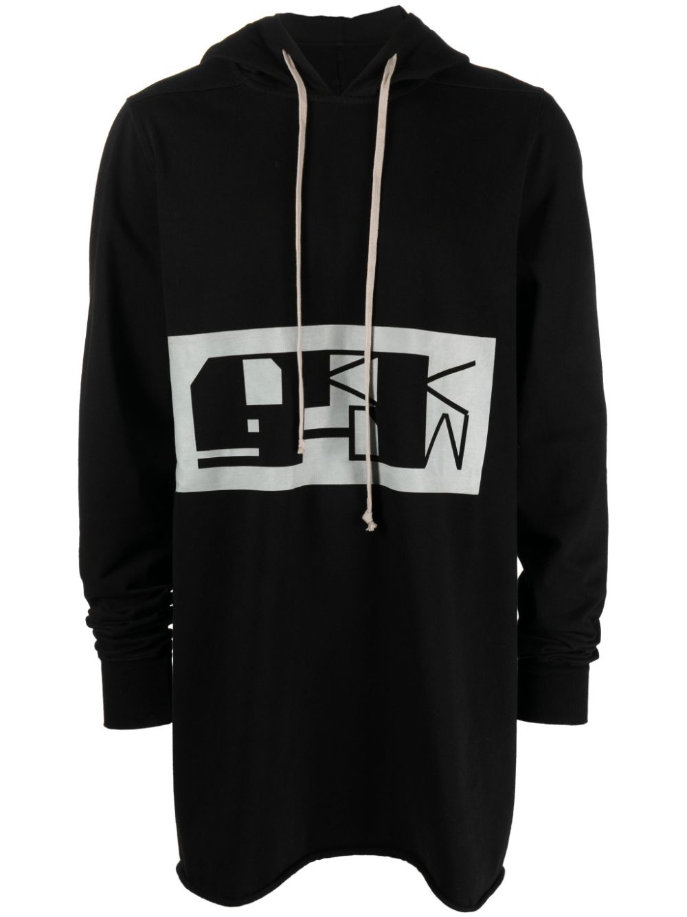 Rick Owens DRKSHDW DRKSHDW logo-print hoodie - Black von Rick Owens DRKSHDW