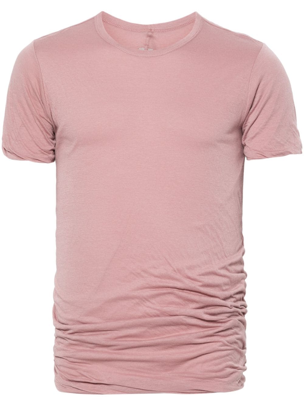 Rick Owens Double crinkled cotton T-shirt - Pink von Rick Owens