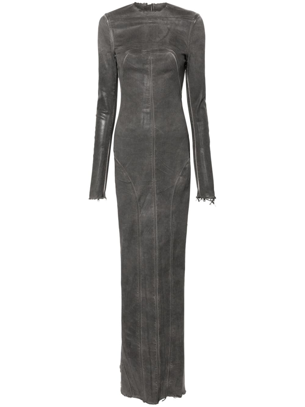 Rick Owens Edfu Al washed-denim gown - Grey von Rick Owens