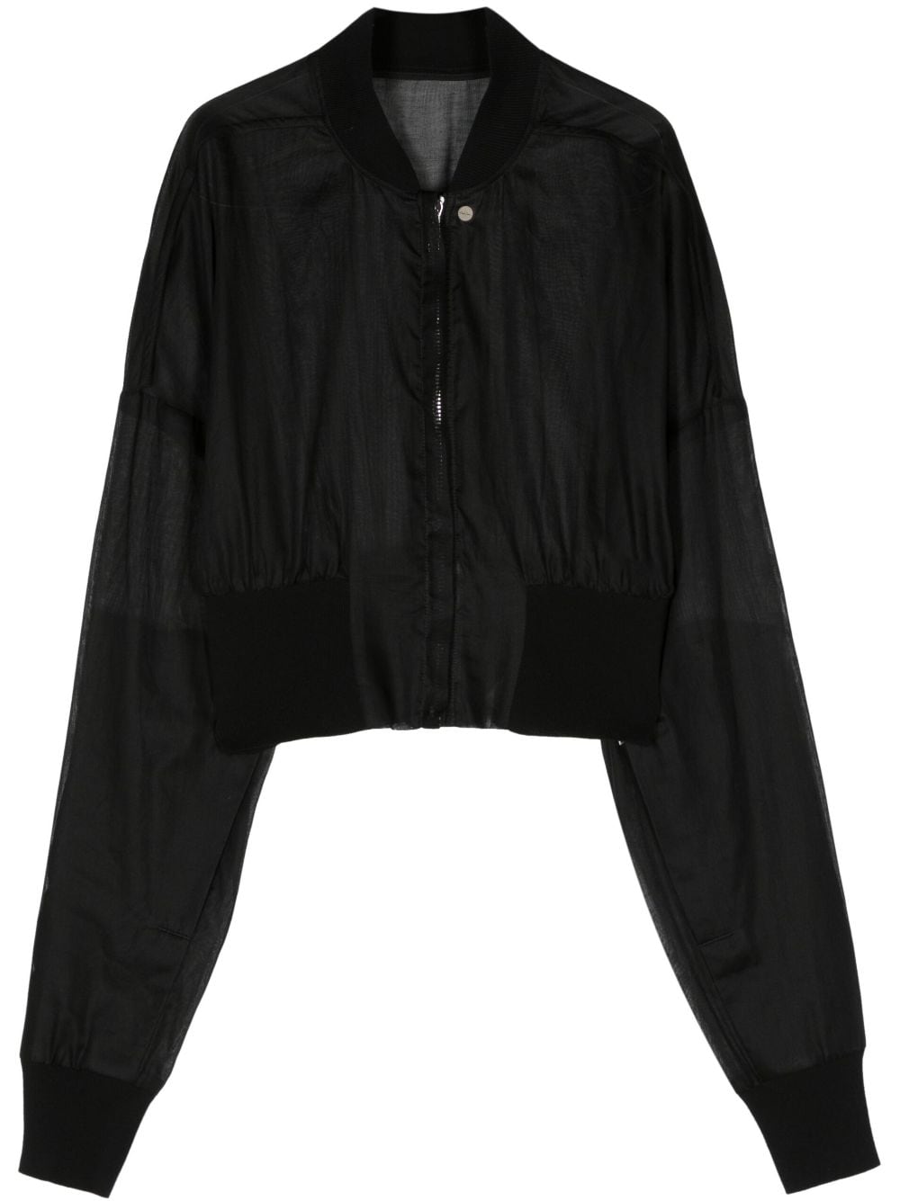 Rick Owens Flight semi-sheer bomber jacket - Black von Rick Owens