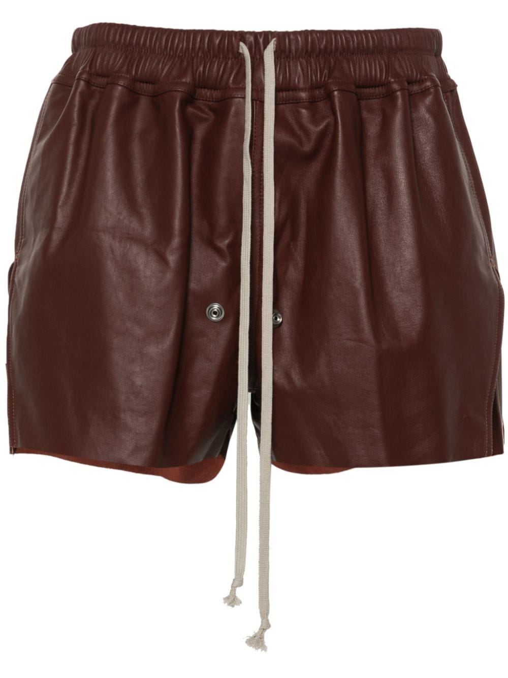 Rick Owens Gabe leather shorts - Brown von Rick Owens