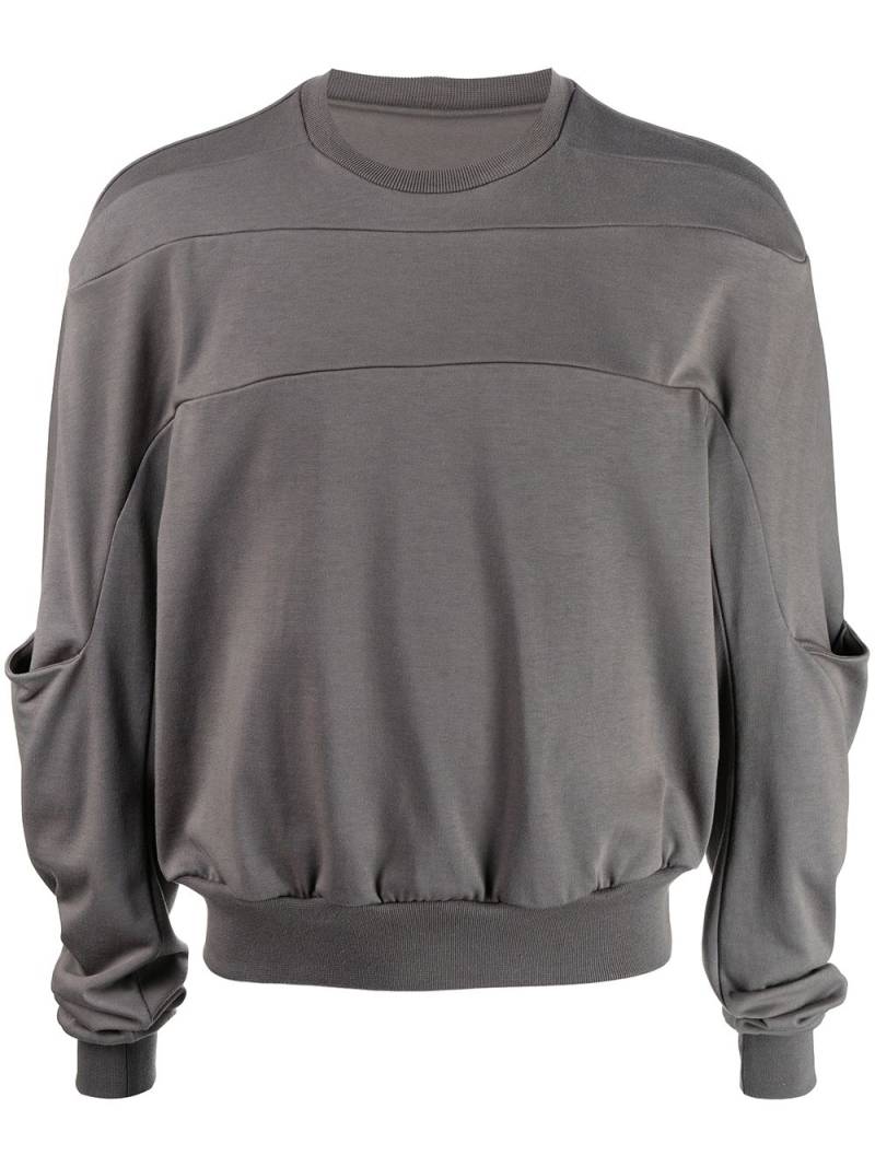 Rick Owens Gethsemane panelled sweatshirt - Brown von Rick Owens