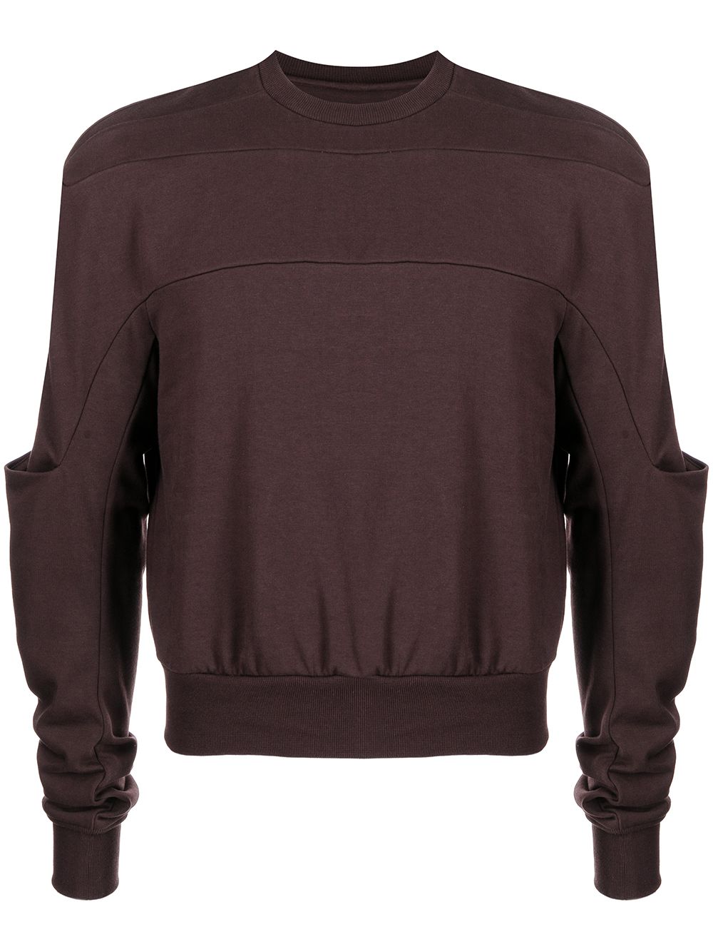 Rick Owens Gethsemane panelled sweatshirt - Brown von Rick Owens