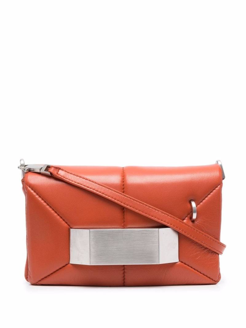 Rick Owens Griffin leather messenger bag - Orange von Rick Owens