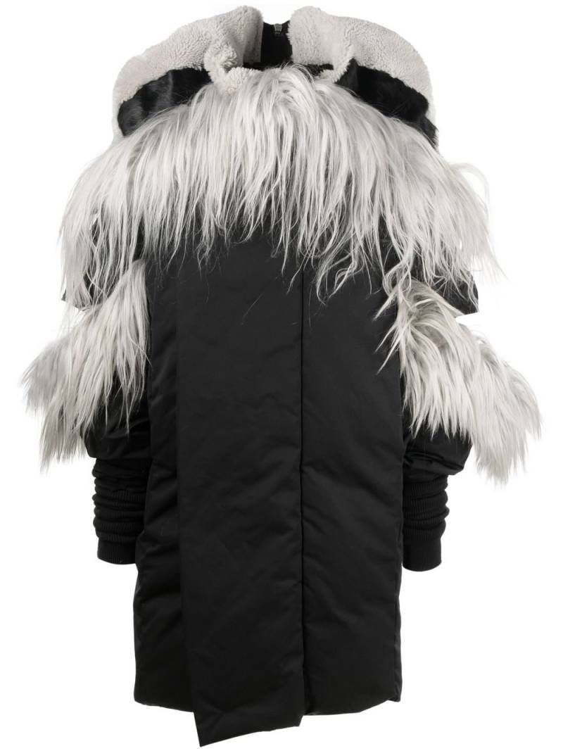 Rick Owens Jumbo Gauntlet parka coat - Black von Rick Owens