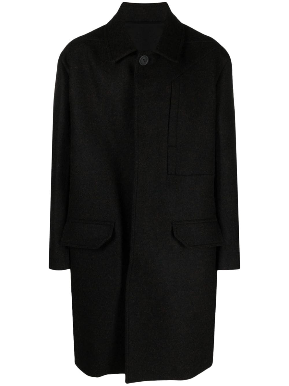 Rick Owens Jumbo virgin wool single-breasted coat - Brown von Rick Owens