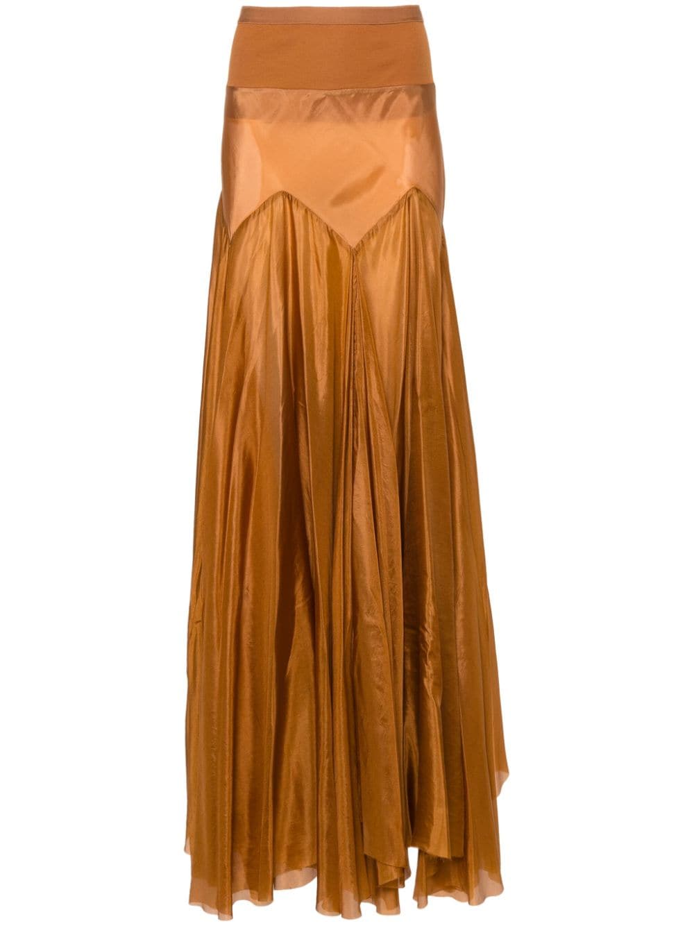 Rick Owens Lido Divine silk skirt - Brown von Rick Owens