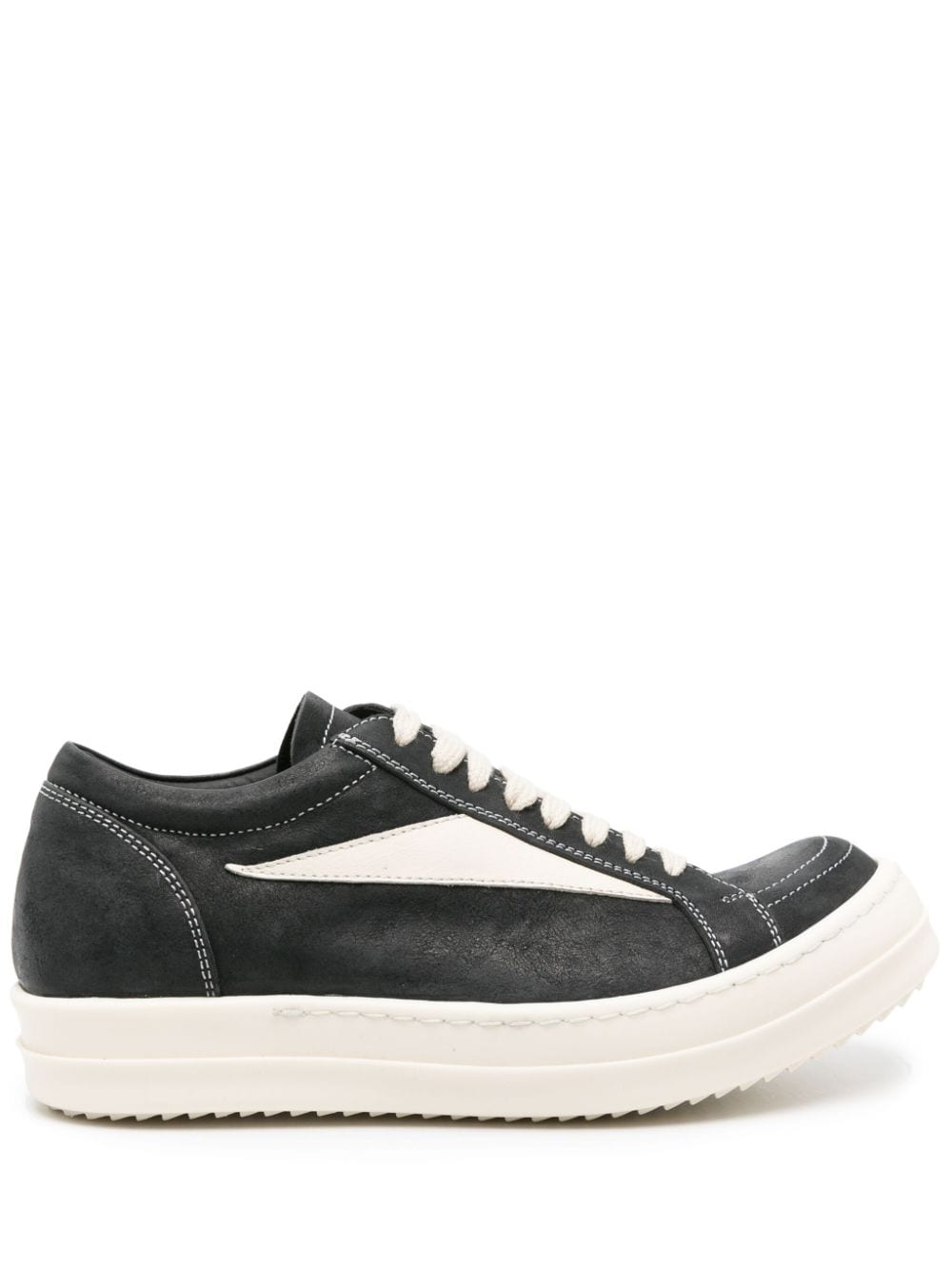 Rick Owens Luxor leather sneakers - Black von Rick Owens