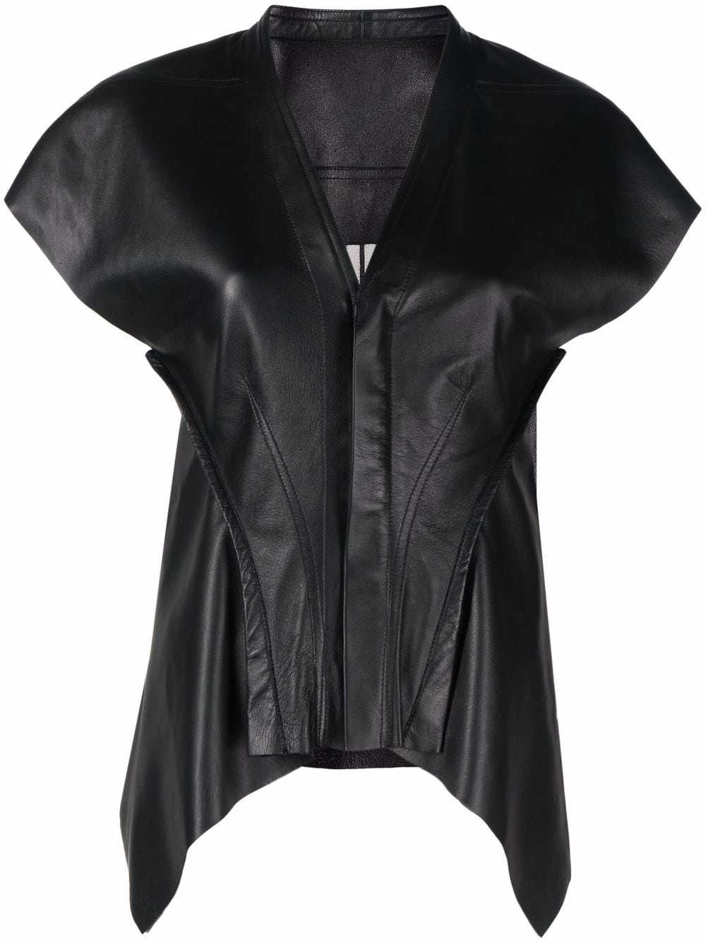 Rick Owens Naska leather vest - Black von Rick Owens