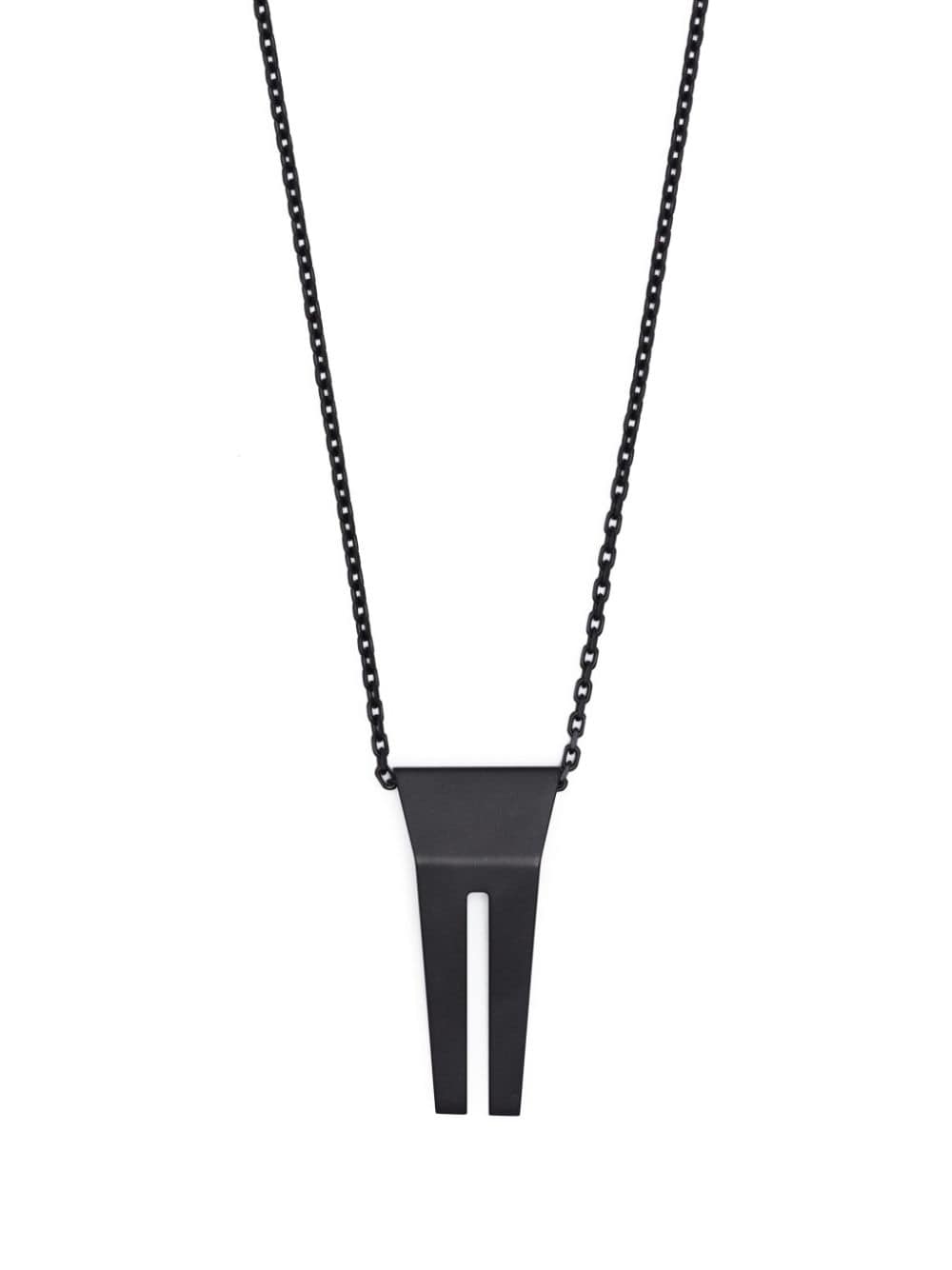 Rick Owens Open Trunk charm necklace - Black von Rick Owens