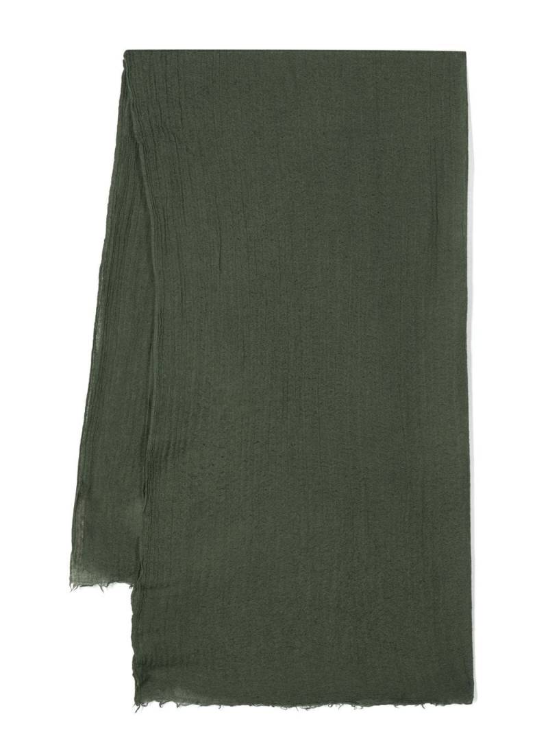 Rick Owens Pashmina frayed-edge scarf - Green von Rick Owens