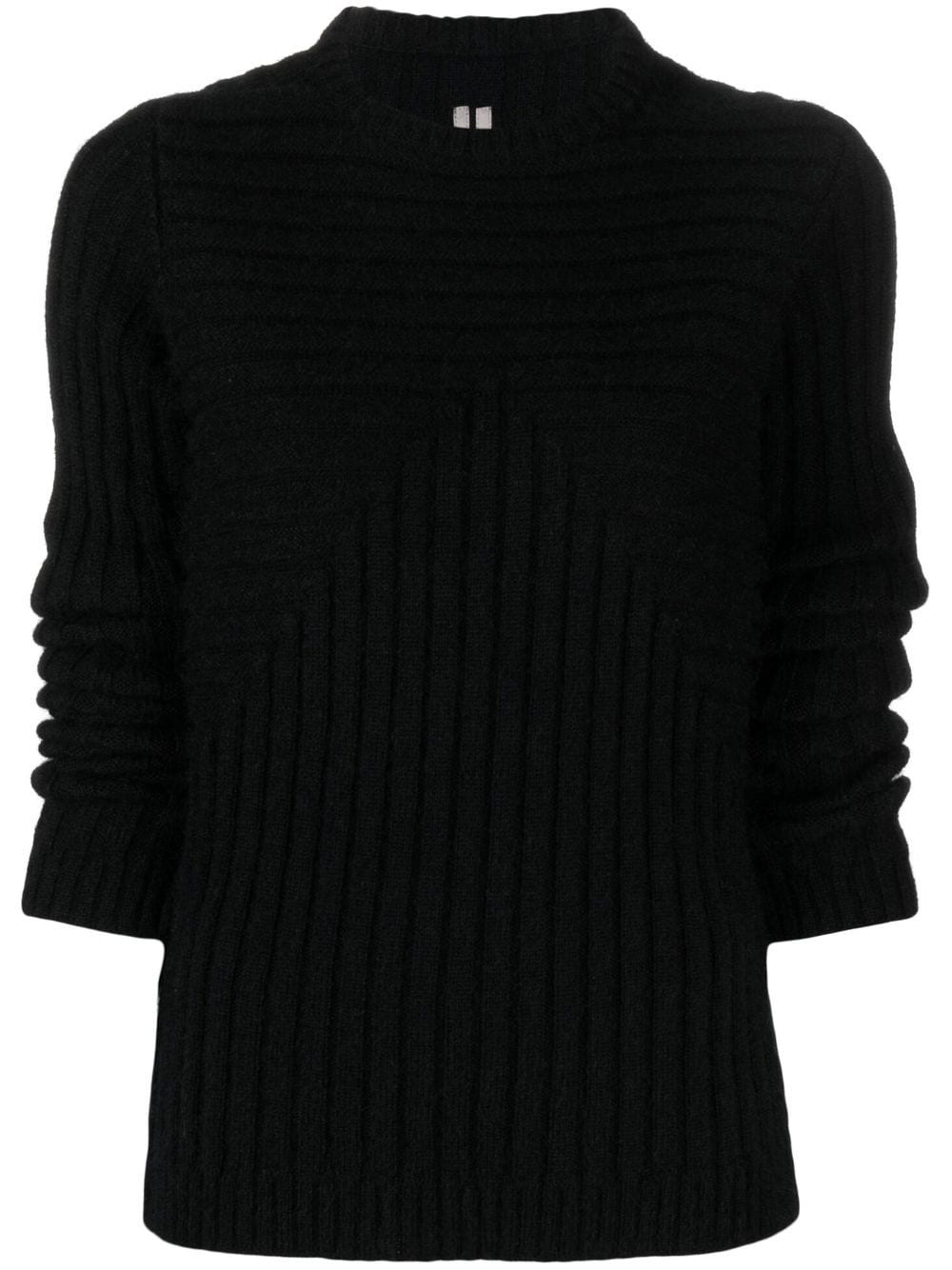 Rick Owens long-sleeve knitted top - Black von Rick Owens