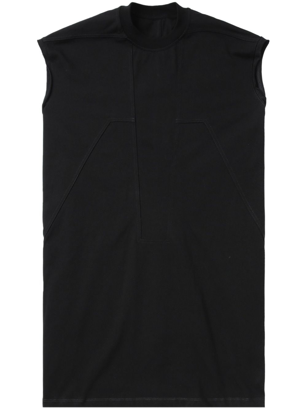 Rick Owens Spintered Tarp cotton tank top - Black von Rick Owens