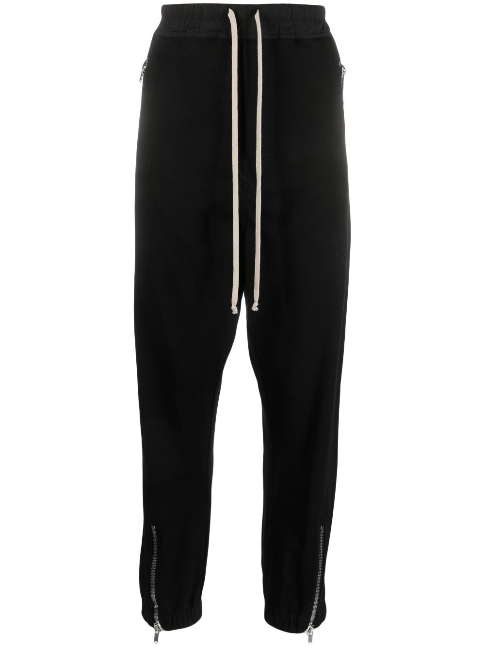 Rick Owens Tecuatl stretch-cotton track pants - Black von Rick Owens