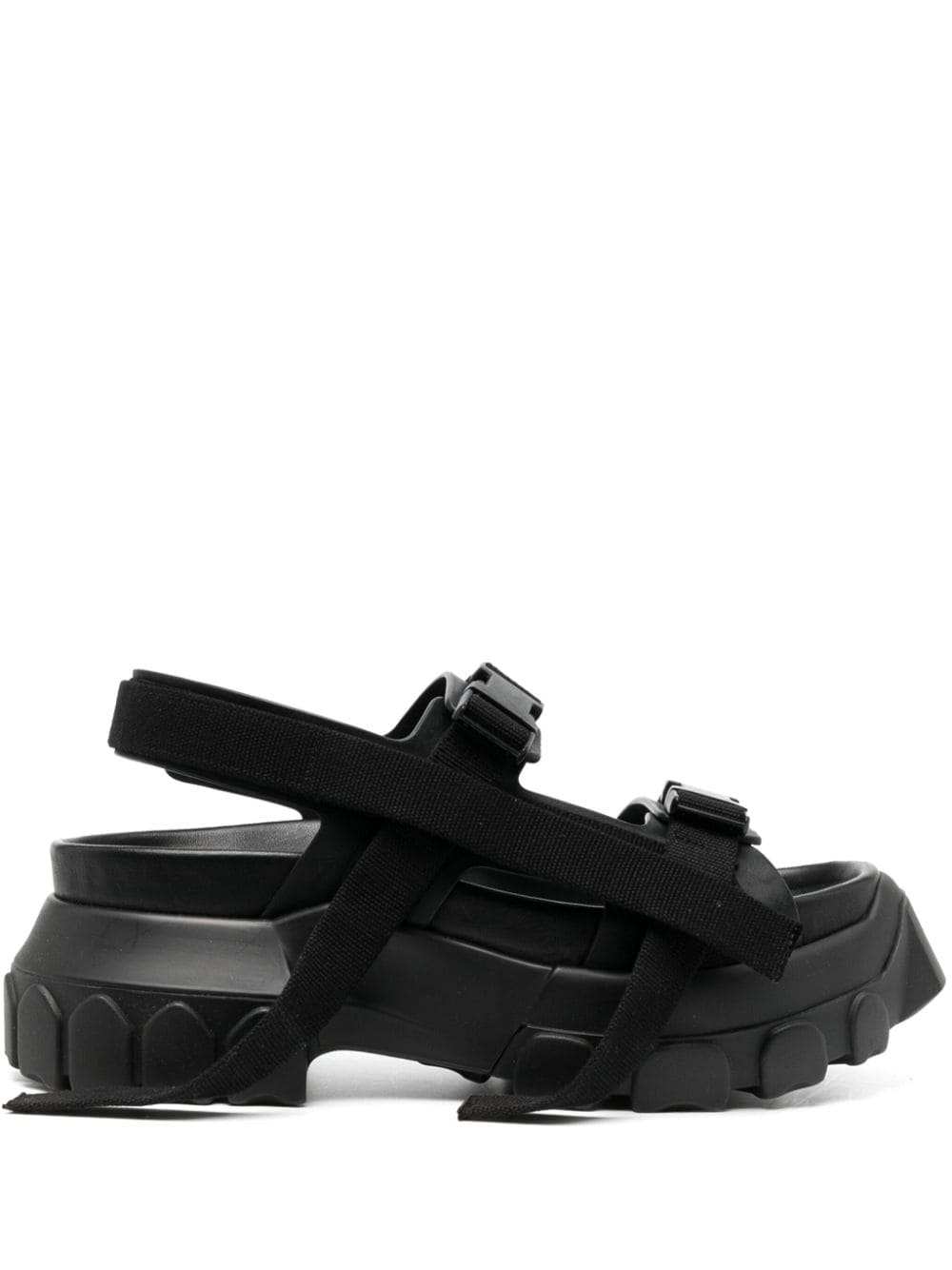 Rick Owens Tractor chunky sandals - Black von Rick Owens