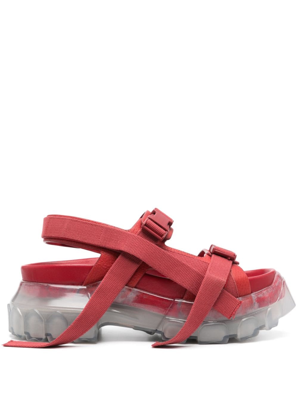 Rick Owens Tractor chunky sandals - Red von Rick Owens