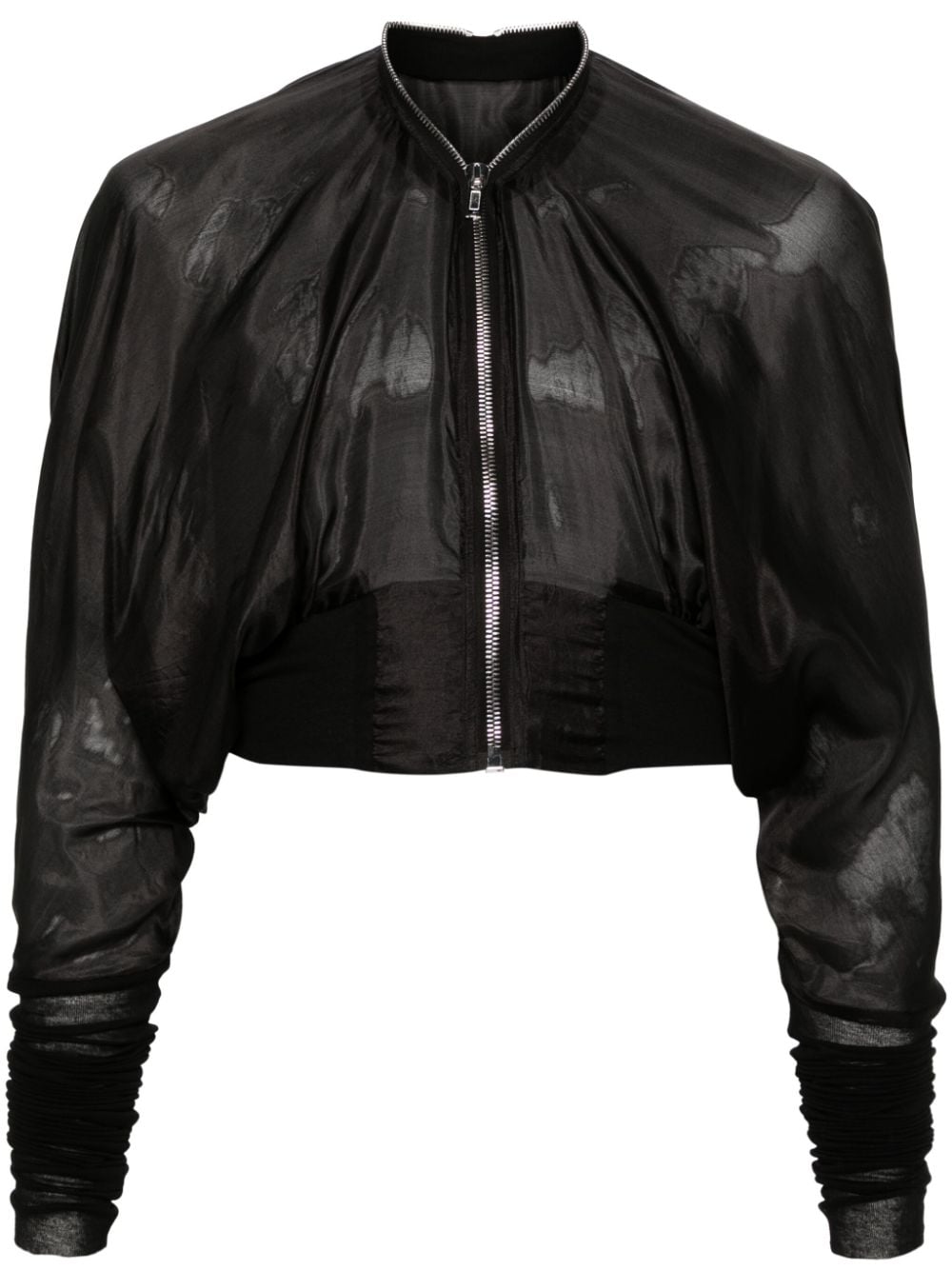 Rick Owens batwing cropped jacket - Black von Rick Owens