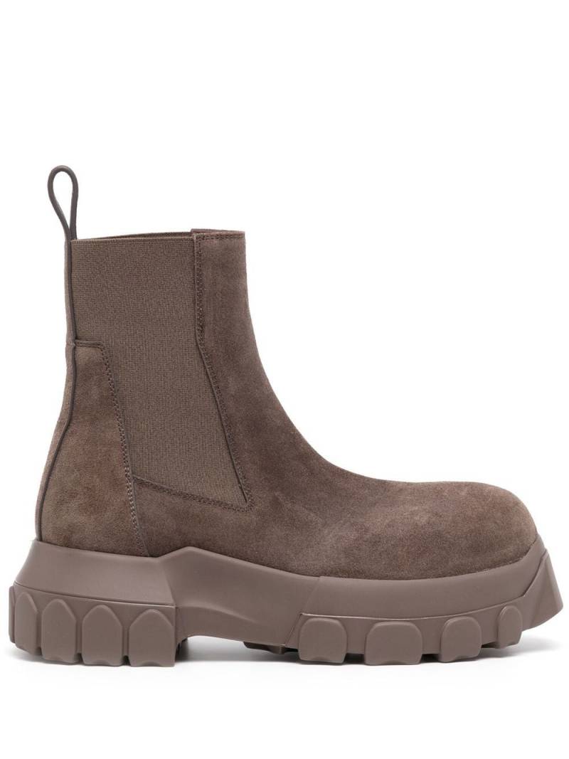 Rick Owens chunky suede ankle boots - Brown von Rick Owens