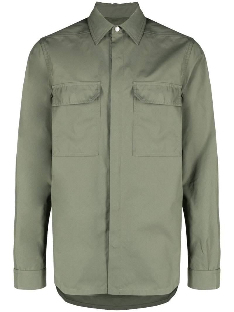 Rick Owens cotton shirt jacket - Green von Rick Owens