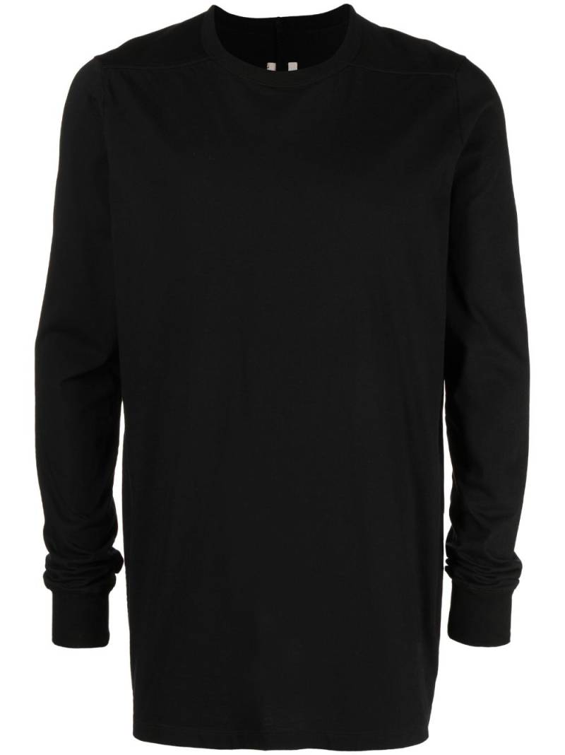 Rick Owens crew-neck organic cotton sweatshirt - Black von Rick Owens