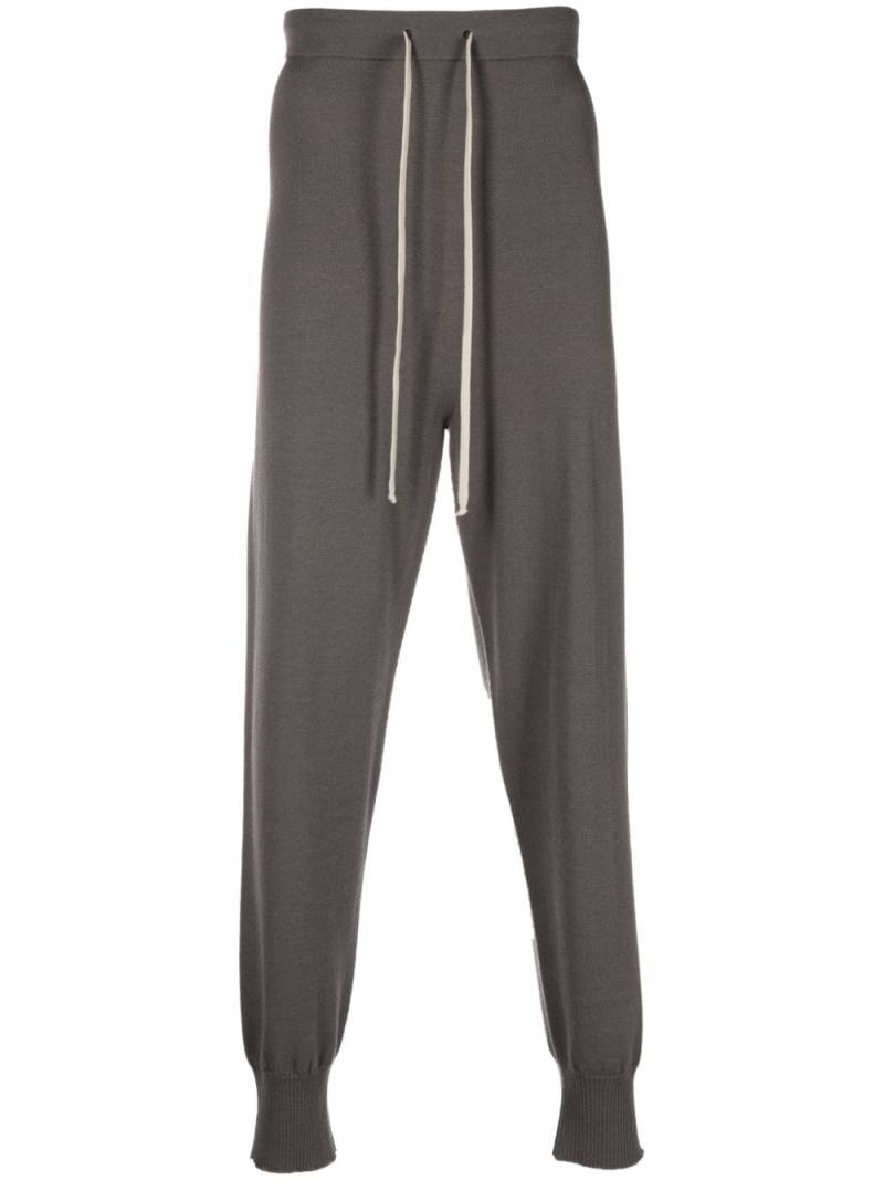 Rick Owens drawstring drop-crotch trousers - Grey von Rick Owens