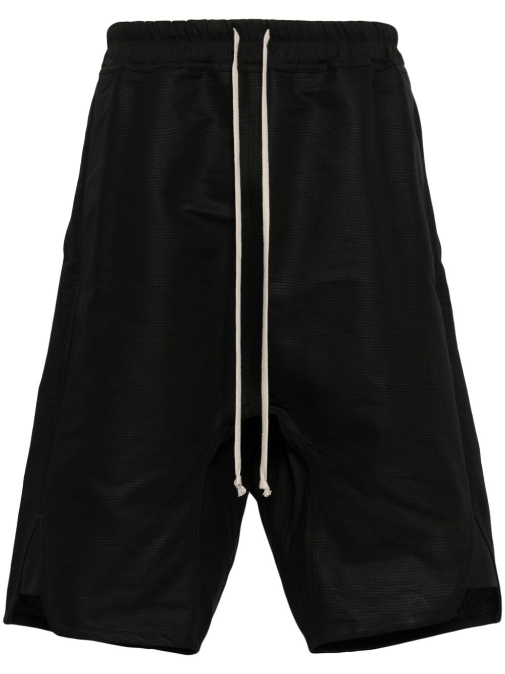 Rick Owens drawstring-waist cotton shorts - Black von Rick Owens