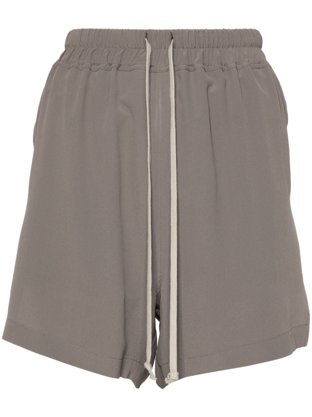 Rick Owens drawstring-waist crepe shorts - Grey von Rick Owens