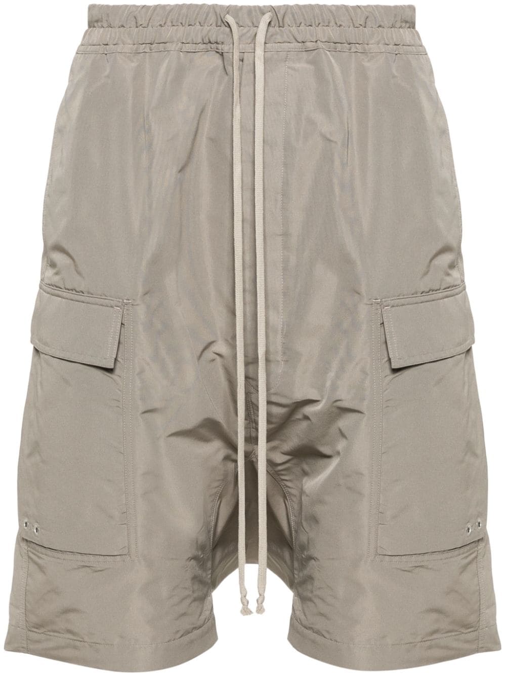 Rick Owens drop-crotch cargo shorts - Grey von Rick Owens