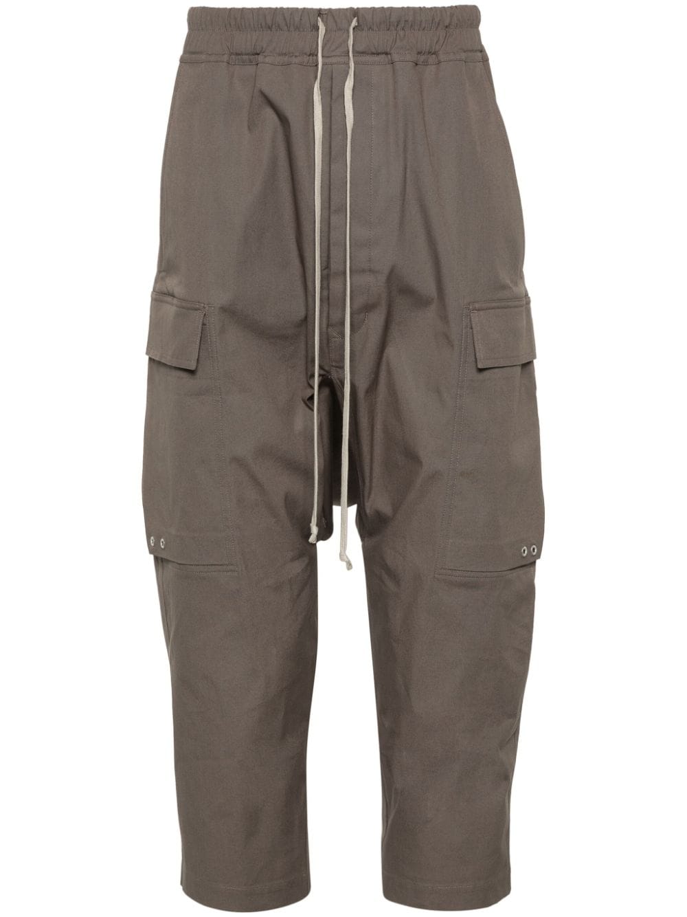 Rick Owens drop-crotch tapered trousers - Grey von Rick Owens