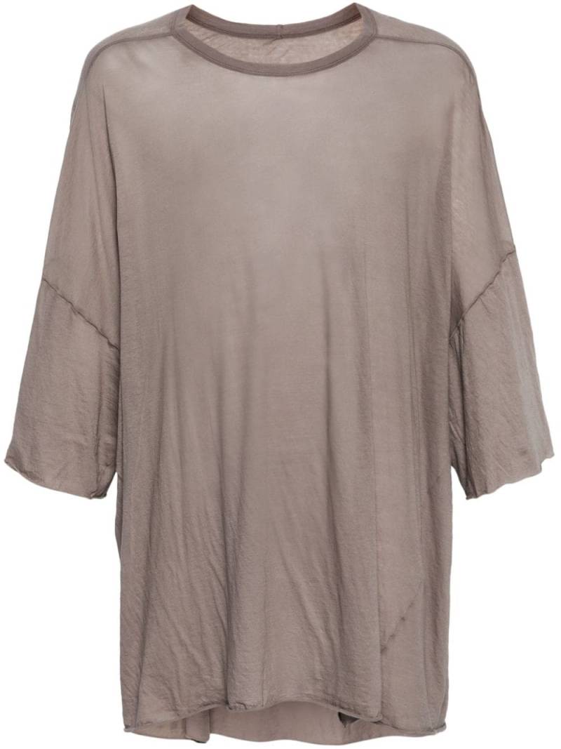 Rick Owens drop-shoulder organic cotton T-shirt - Grey von Rick Owens