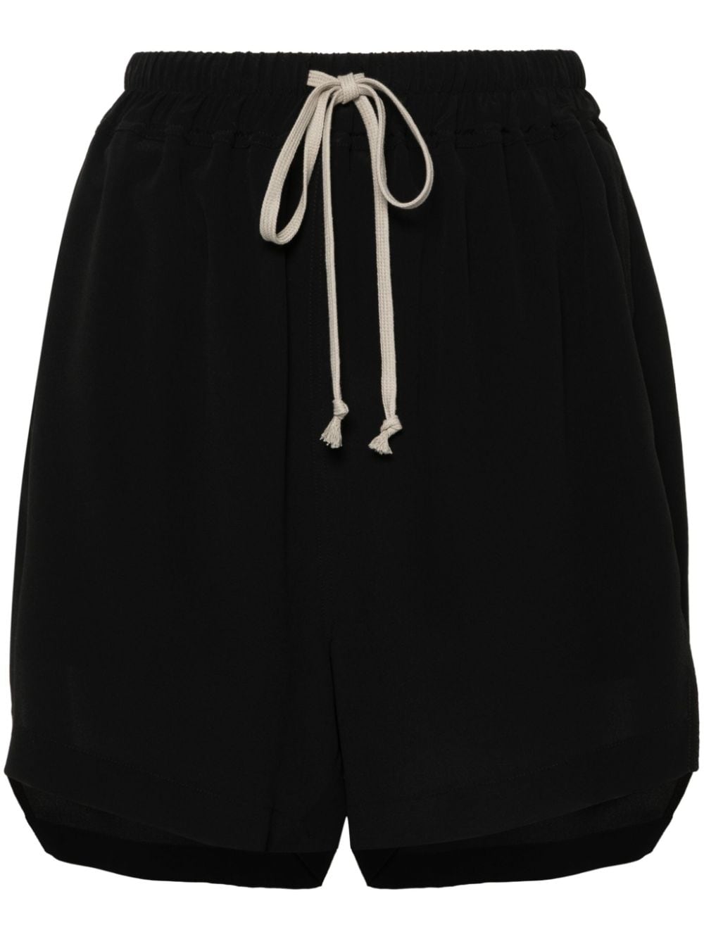 Rick Owens high-low hem shorts - Black von Rick Owens