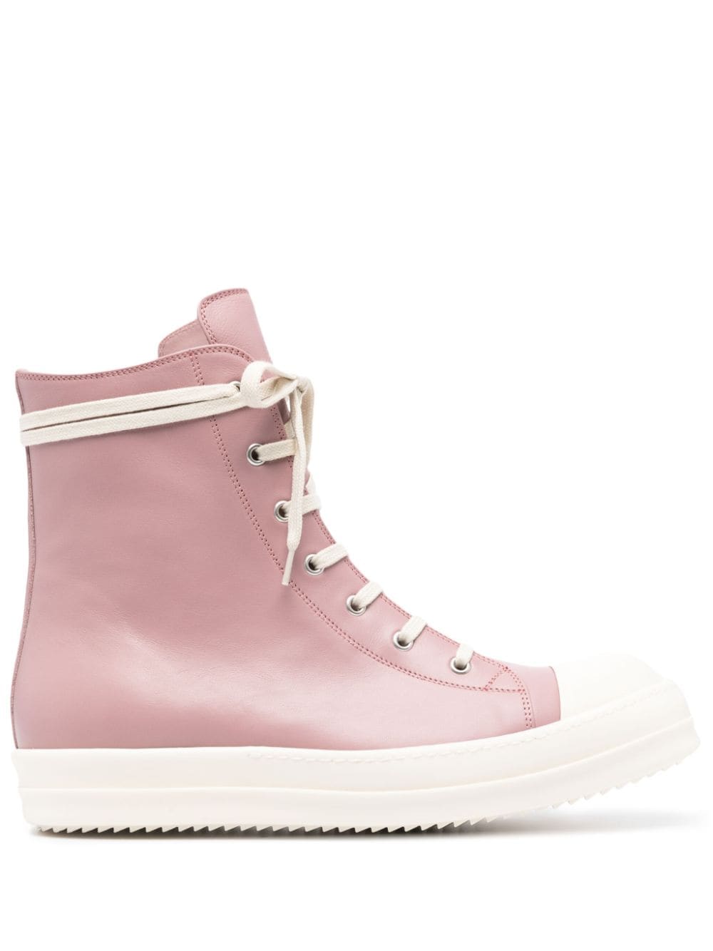 Rick Owens high-top leather sneakers - Pink von Rick Owens