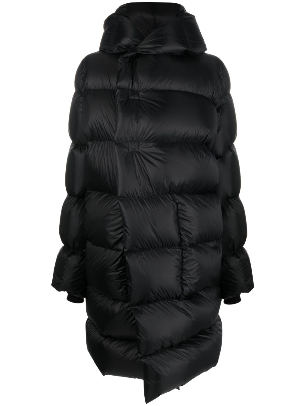 Rick Owens quilted hooded jacket - Black von Rick Owens