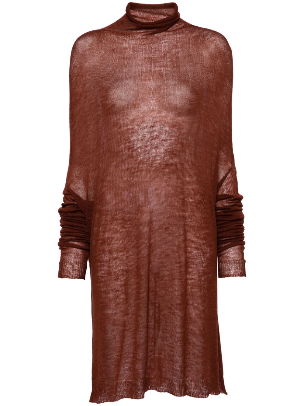 Rick Owens knitted wool dress - Brown von Rick Owens