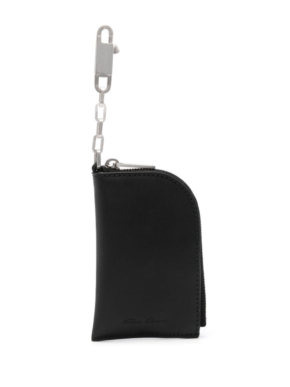 Rick Owens leather hook wallet - Black von Rick Owens