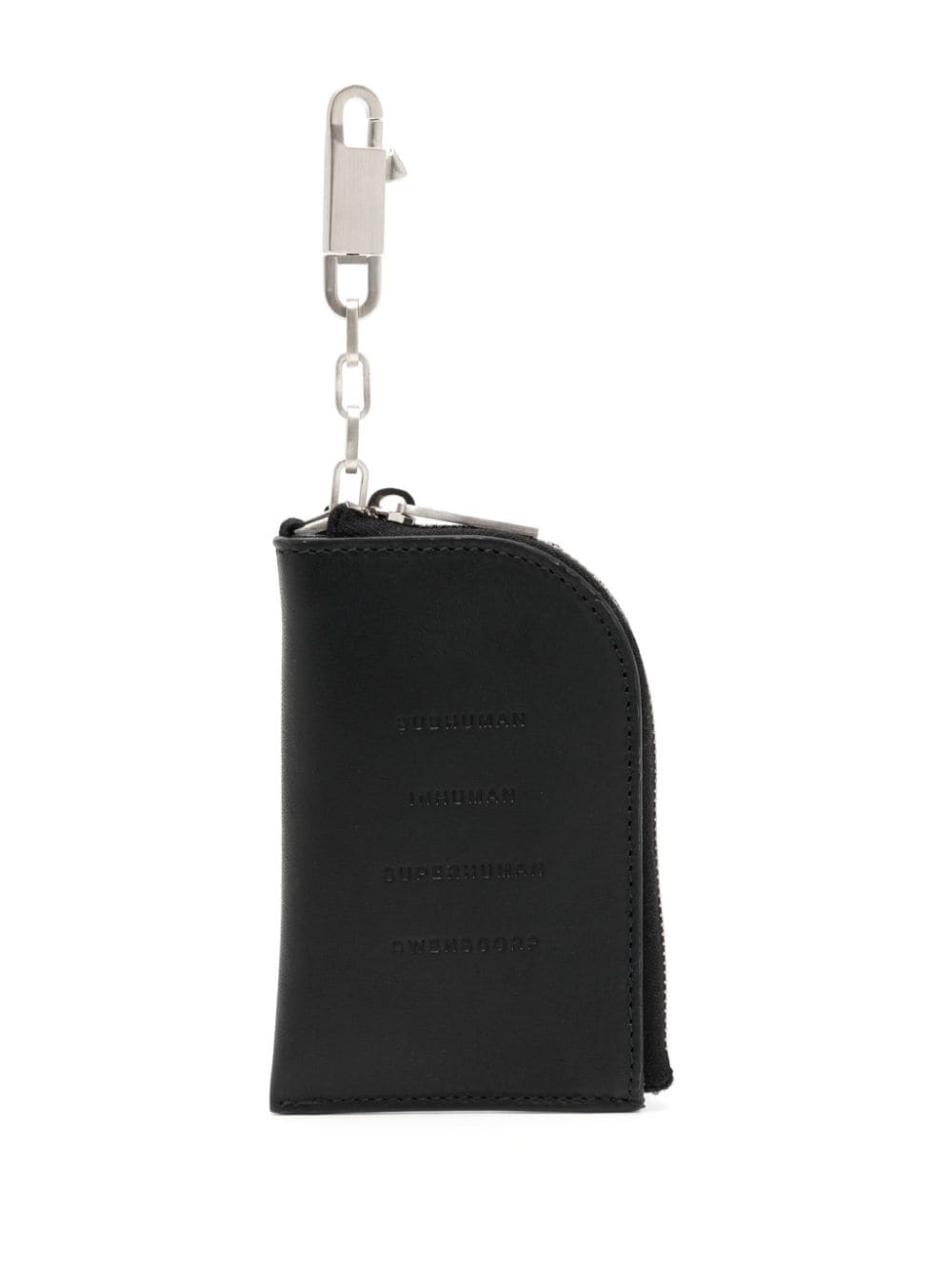 Rick Owens leather hook wallet - Black von Rick Owens