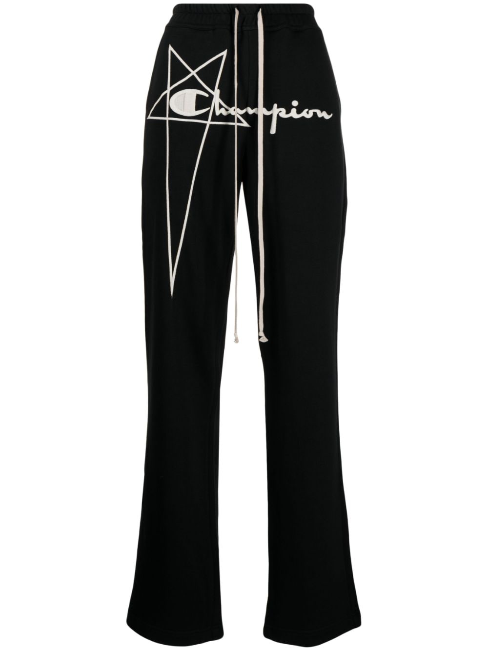 Rick Owens X Champion logo-embroidered track trousers - Black von Rick Owens X Champion