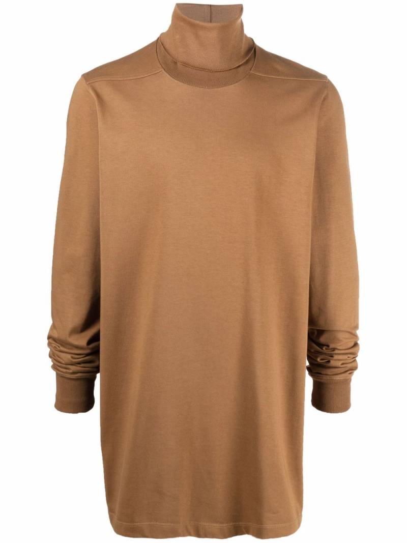 Rick Owens long-line knit jumper - Brown von Rick Owens