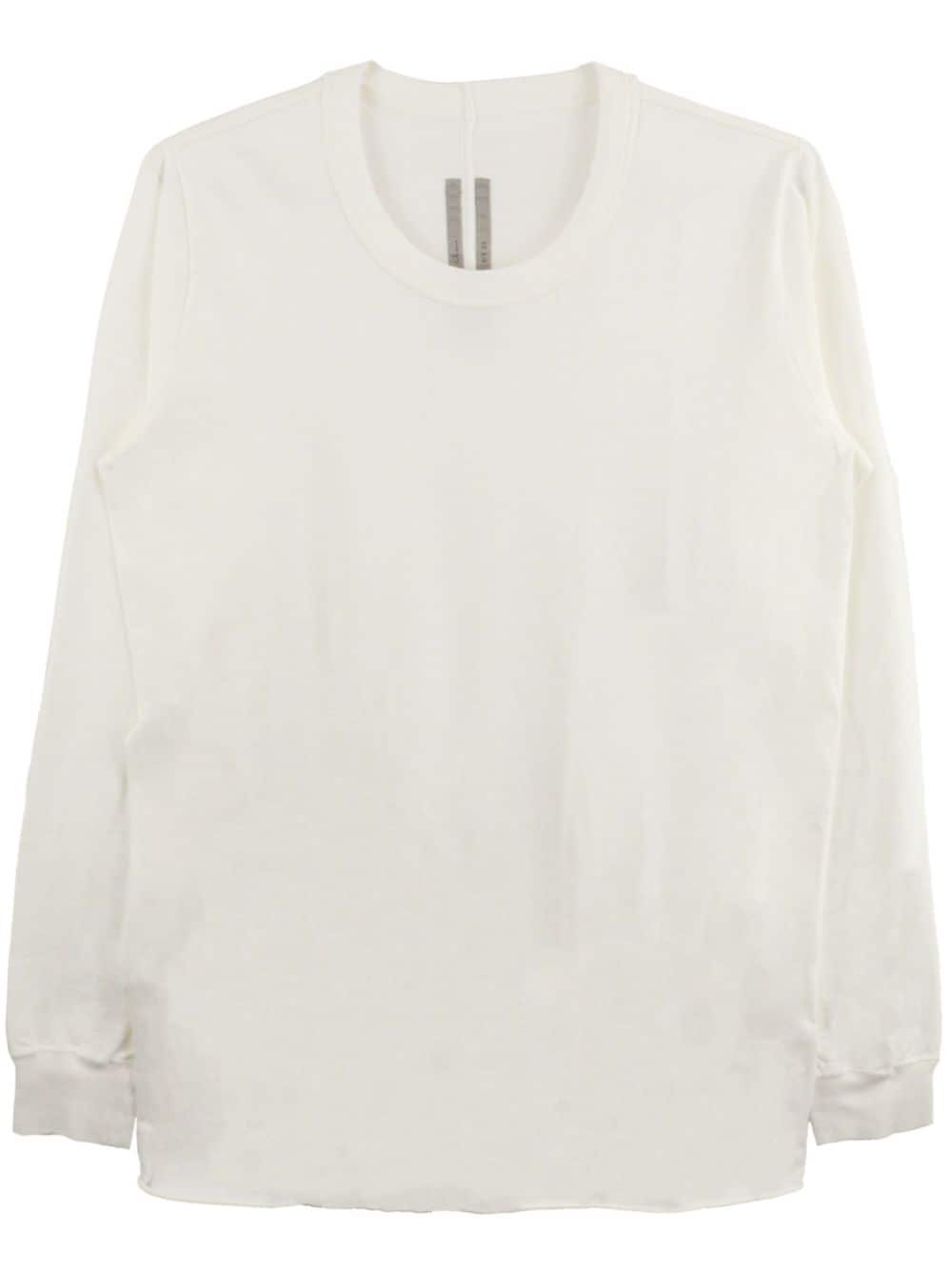 Rick Owens long-sleeve cotton T-shirt - White von Rick Owens