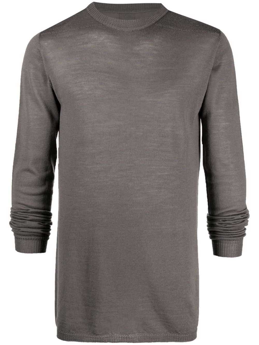 Rick Owens long-sleeved wool sweater - Grey von Rick Owens
