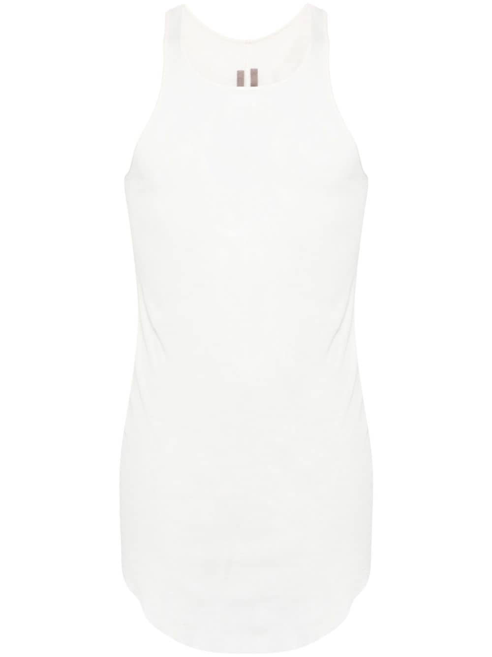 Rick Owens longline cotton tank top - White von Rick Owens