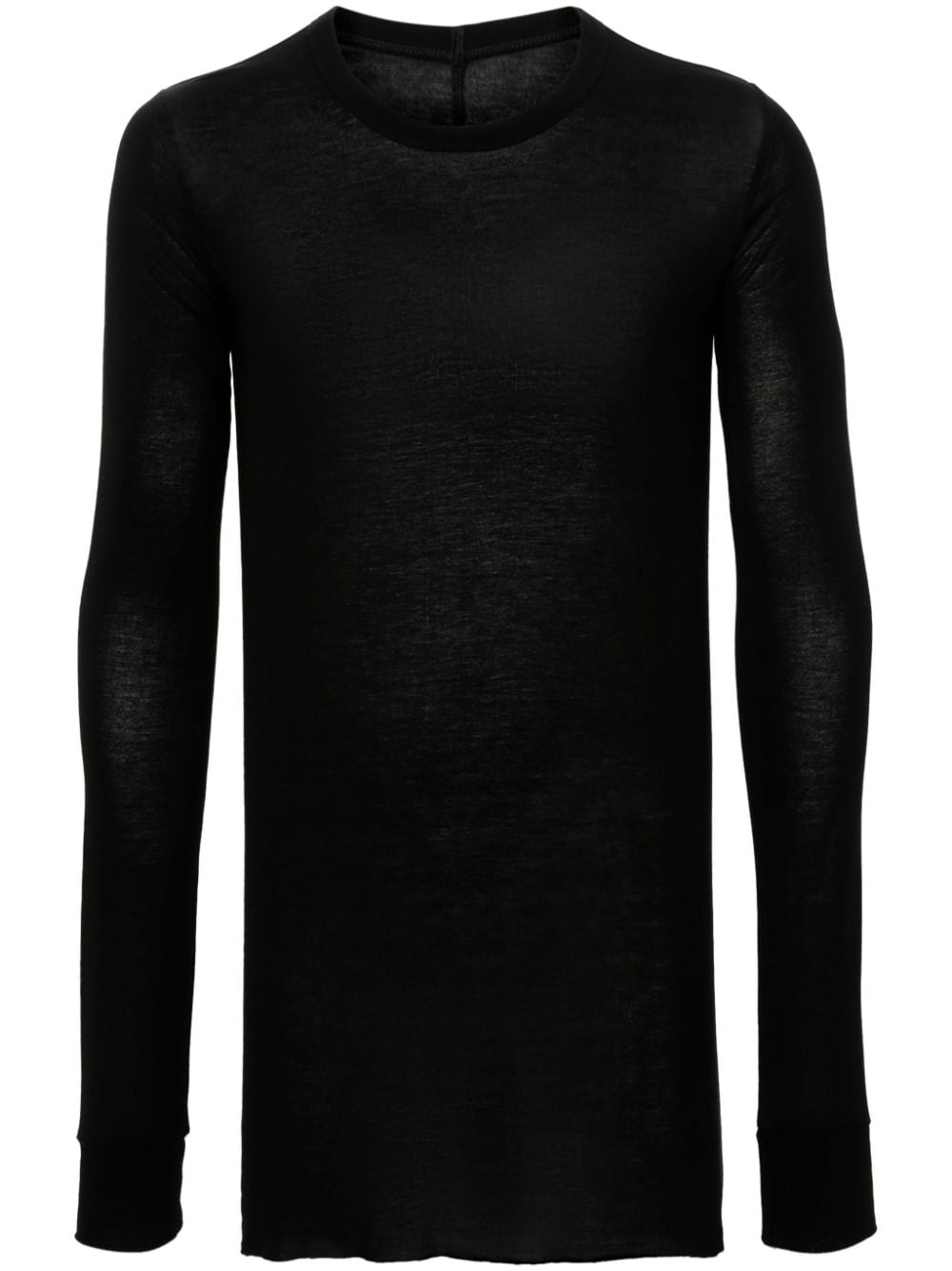 Rick Owens longsleeved jersey T-shirt - Black von Rick Owens