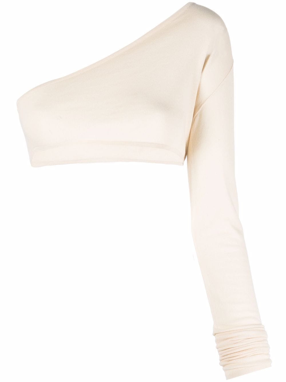 Rick Owens one-shoulder cropped top - Neutrals von Rick Owens