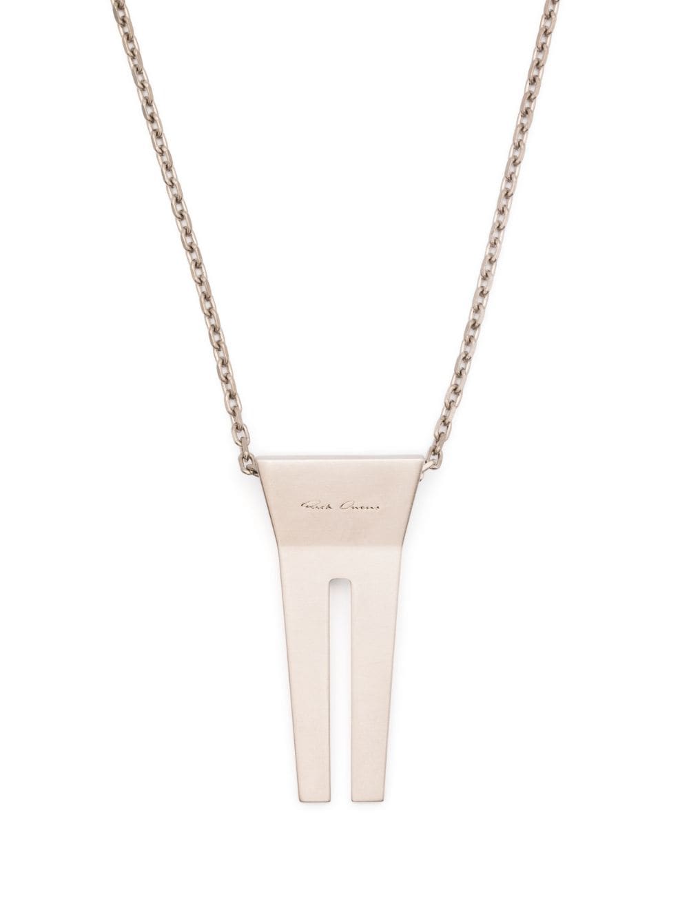 Rick Owens open-trunk pendant necklace - Metallic von Rick Owens