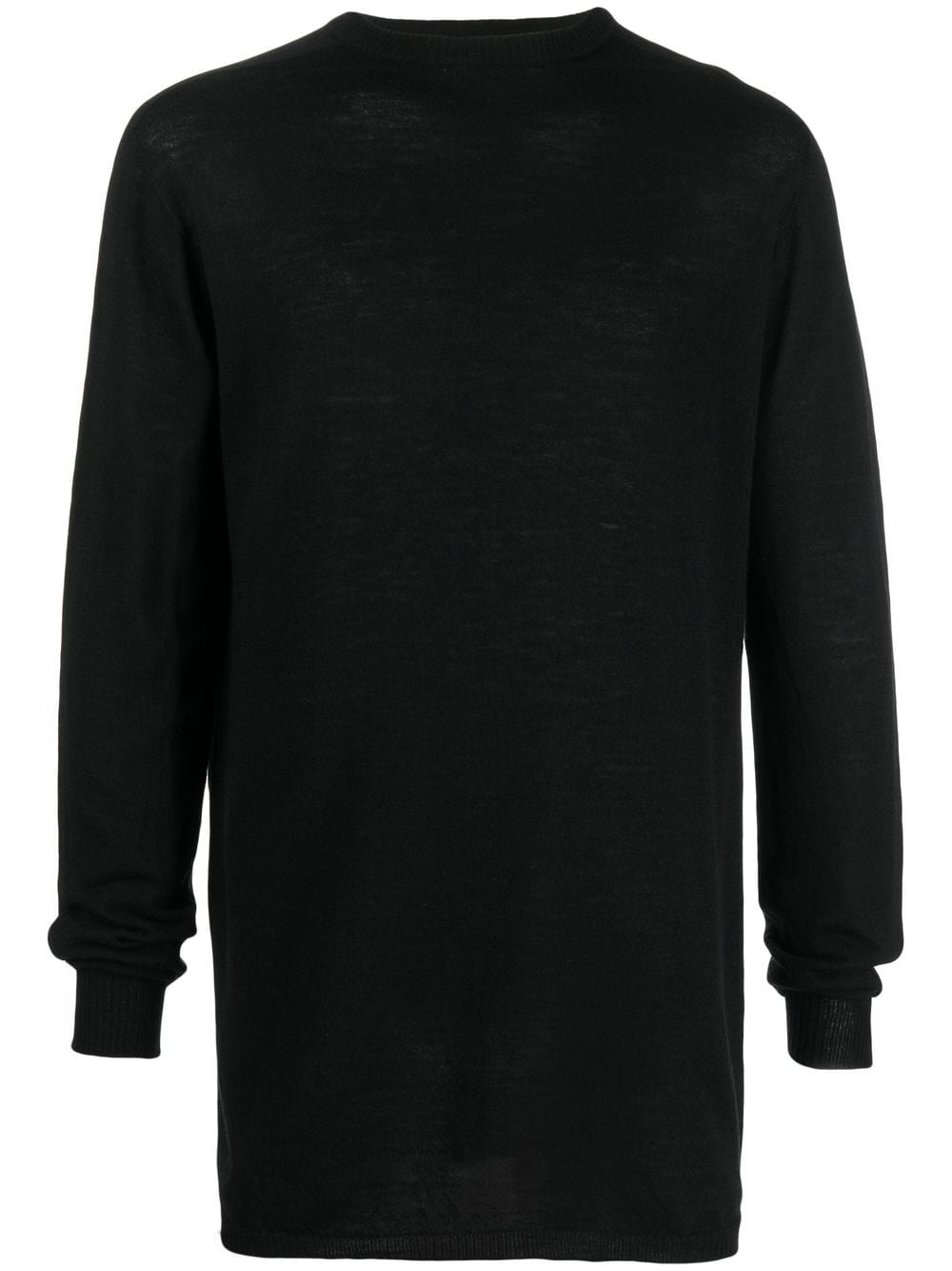 Rick Owens oversized long-sleeved top - Black von Rick Owens