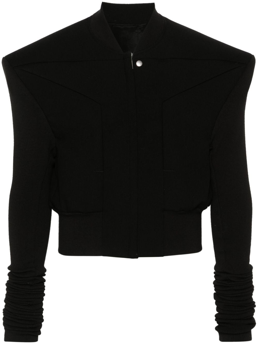 Rick Owens panelled-design bomber jacket - Black von Rick Owens