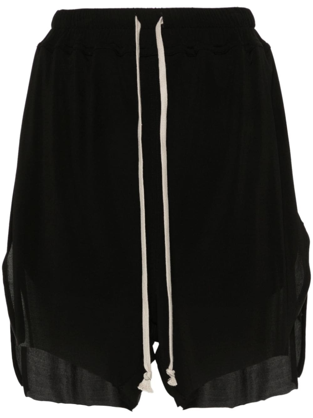 Rick Owens raw-cut shorts - Black von Rick Owens